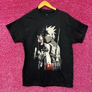 Naruto Shippuden ANBU Black Ops Kakashi Hokages Anime T-shirt size medium